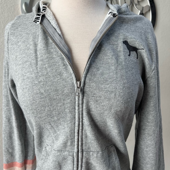 PINK Victoria’s Secret Gray Hoodie - Picture 3 of 11
